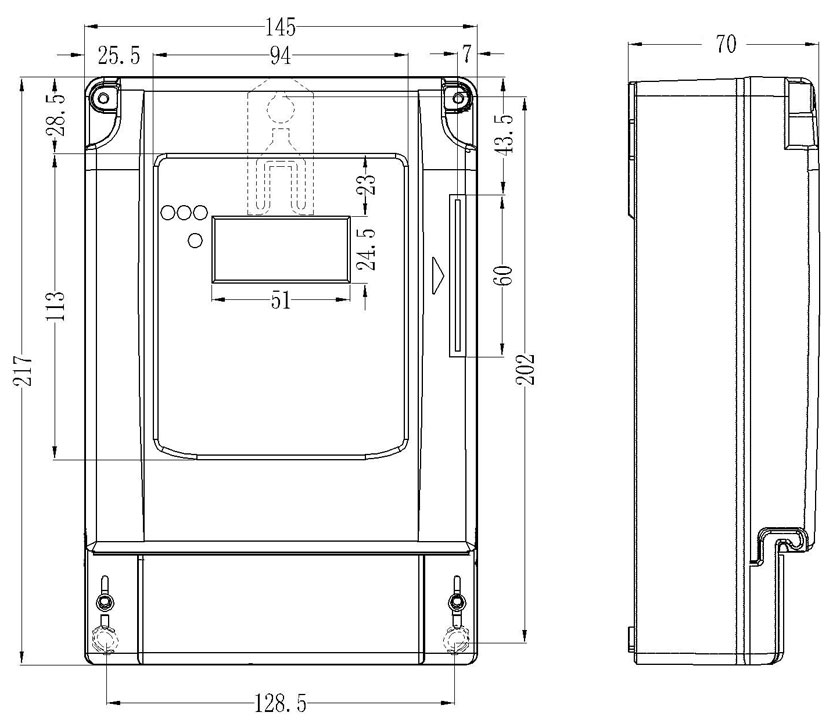 ic卡三相电表(一卡通型)
